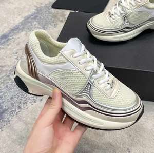 Sneakers di Lusso da Uomo alla Moda con Tomaia in Vera Pelle, Fodera in Rete, Suola Intermedia in EVA e Suola Esterna in Gomma, Alta Qualità con Lacci - Product Image 4