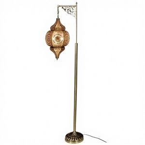 <span class=keywords><strong>Lampe</strong></span> sur pied LED rétro exotique d'Asie <span class=keywords><strong>du</strong></span> Sud-Est, 3000K, style bouton, pour chambre à coucher, salon, salle à manger, café, hôtel, maison d'hôtes, bar - Product Image 1