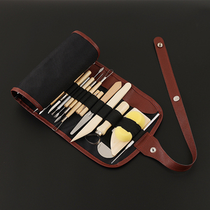 Xinbowen outils en argile artisanat 35 pièces outils de sculpture en argile poterie outil de sculpture et <span class=keywords><strong>céramique</strong></span> poignée en bois modélisation - Product Image 4