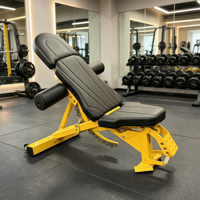Banc de musculation tout-en-un réglable en acier au carbone pour haltères, inclinable et déclinable, pour la maison et l'entraînement de force