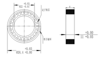 Motor BLDC de Eje Hueco con Rotor Externo de 24-48V, 88*25mm, 2.1Nm de Torque, 24N28P, Accionamiento de Onda Cuadrada/Senoidal, para Gimbal de Cámara PTZ, Ventilador