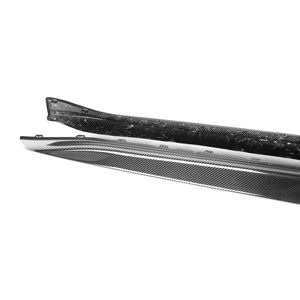 Para <span class=keywords><strong>BMW</strong></span> M3 G80 4 puertas <span class=keywords><strong>2021</strong></span> + Nuevas faldas laterales de estilo 3D de fibra de carbono faldas laterales de parachoques de fibra de carbono seca Real - Product Image 5