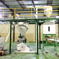 Ligne de production d'aliments pour volailles RICHI 1-2 tonnes par heure - Usine de fabrication de machines à aliments pour volailles à économie d'énergie