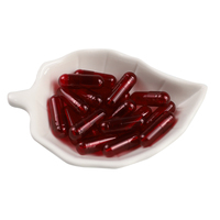 Enrobage entérique rouge hpmc coquilles végétales séparées faisant plante noir personnaliser couleur taille 00 0 1 2 3 4 5 gélatine capsule vide