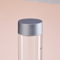 Bouteille de jus en plastique VOSS avec bouchon à vis, plusieurs tailles, conteneur transparent vide pour boissons, 450 ml, logo personnalisé, bouteille d'eau jetable