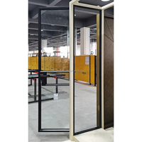 Portes intérieures à isolation phonique pour maisons porte de douche en verre trempé cloison de douche porte en verre de douche sur pied