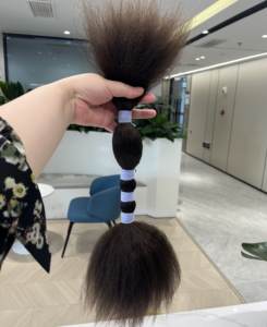 Hete Verkoop 100% Dubbel Getrokken Maagdelijk Braziliaans Haar Voor Boho Vlechten #4 Kinky Rechte Natte En Golvende Stijlen - Product Image 2