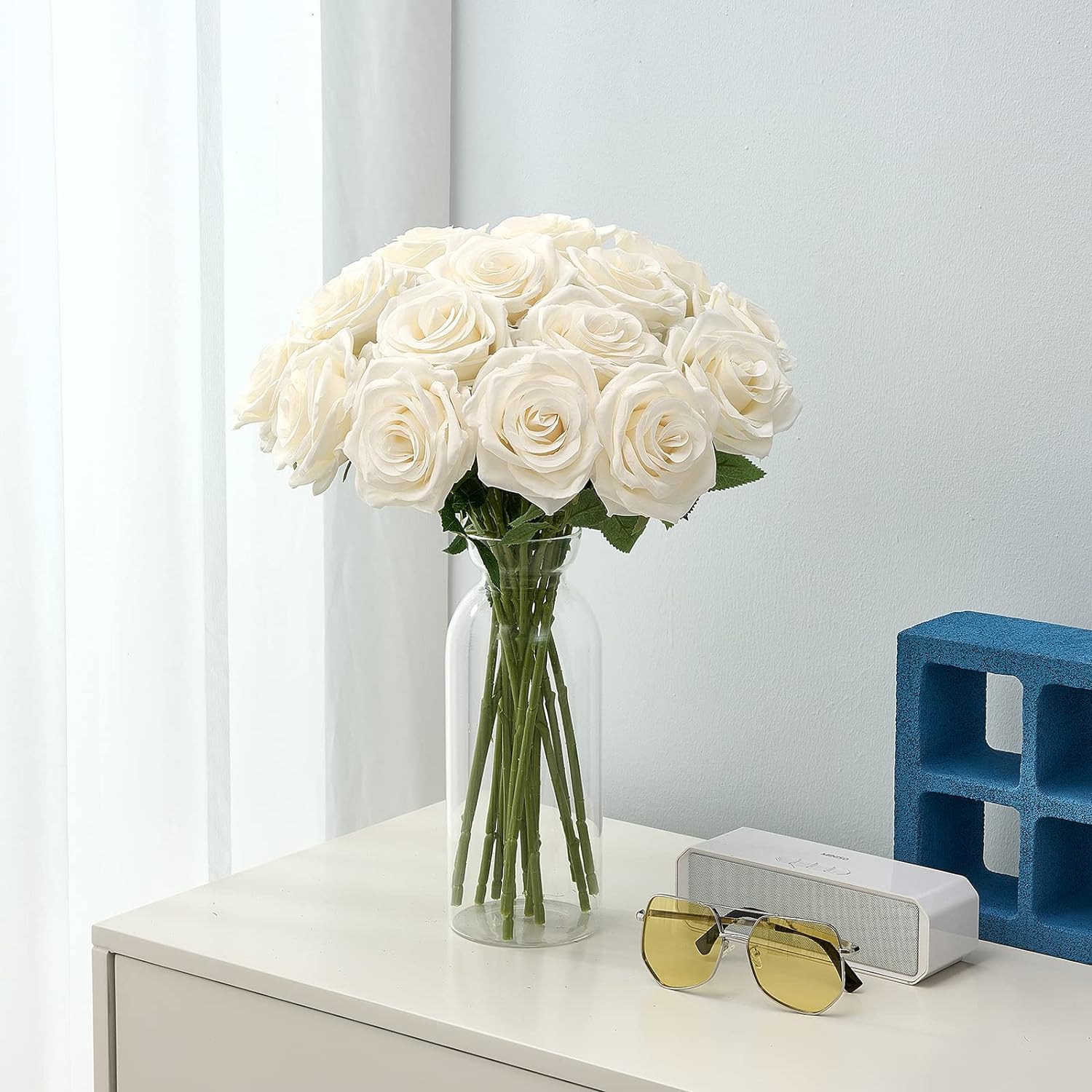 rose artificial wedding bouquet