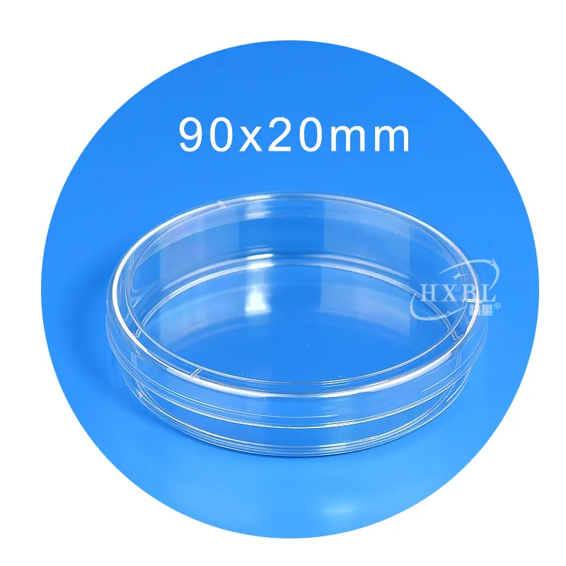 Plastic Disposable 90*20mm Culture Plate Petri Dish Cell Culture Dish