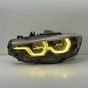 Fari a LED Stile IKON LC2 V2 per <span class=keywords><strong>BMW</strong></span> <span class=keywords><strong>Serie</strong></span> 4 F32 F36, M3 F80, M4 F82, con DRL Personalizzabili Gialli, Ambra e Rossi - Product Image 4