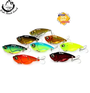 Señuelo de pesca de Metal VIB, 11g/45mm, cuchara con vibración, cebos duros con pluma, Crankbait, Wobbler Swimbait, aparejos