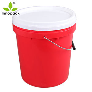 Cubo de plástico de 15L de alta calidad con tapa Impreso personalizado en colores objetivo Material PP directo de fábrica para tambores Cubos y barriles - Product Image 2