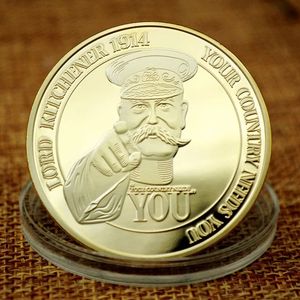 Medalla conmemorativa <span class=keywords><strong>de</strong></span> moneda chapada en <span class=keywords><strong>oro</strong></span> del <span class=keywords><strong>centenario</strong></span> del armisticio mundial - Product Image 4