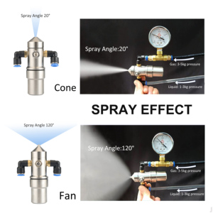 Boquilla Atomizadora de Aire <span class=keywords><strong>Antigoteo</strong></span> de Acero Inoxidable 304, Boquilla de Pulverización para Humidificación de Cartón Corrugado - Product Image 3