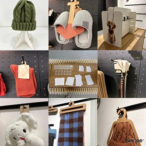 Colgador de Muestras de Tela Ecológico de Estilo Vintage, de Cartón Kraft Personalizado, con Gancho, Venta Caliente FSC - Product Image 4
