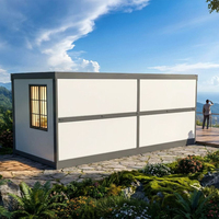 Maison mobile pliable en conteneur, assemblage rapide, bureau temporaire, panneau XPS, modèle de maison mobile pliable