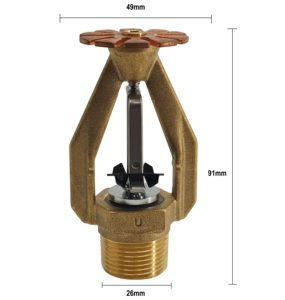 Tête de sprinkler à réponse rapide et suppression précoce (ESFR) de 1 pouce, modèle en laiton - Product Image 6