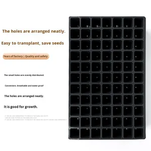 Plateaux de germination <span class=keywords><strong>pour</strong></span> plantes et légumes, plateaux de pépinière de jardin, DDA329, durables, 21/32/50/72/105/128 cellules, noir, PE - Product Image 5