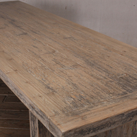 Table à manger pliable en bois massif, résistante à l'eau, style minimaliste antique, durable pour appartement, maison, hôtel, parc, terrasse
