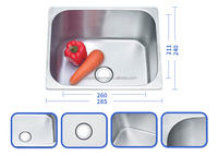 Évier de cuisine à cuve unique ODM 75x45CM, acier inoxydable 304 de calibre 16, extra profond, qualité commerciale, sous plan