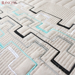 Luxury 100%polyester Embroidery <strong>Bedspread</strong> Set Microfiber <strong>Patchwork</strong> Quilts <strong>Bedspreads</strong> for Living Room - Product Image 3