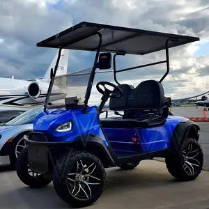 Mobil lipat elektrik Cina 2 4 6 tempat duduk golf carts Harga Murah mobil buggy untuk perawatan pickup Kereta golf