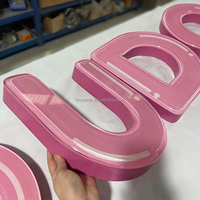 Letras Acrílicas Personalizables en Forma de Gelatina, 3D, Impermeables, para Rótulos de Tiendas, Logotipos de Pared, Letreros de Puerta, Letreros Luminosos Publicitarios