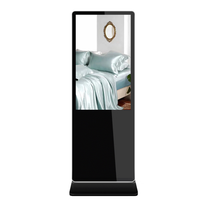 Kiosque tactile vertical sur pied pour téléviseur 4K 55 pouces, écran d'affichage publicitaire intérieur, écran LCD LED numérique HD