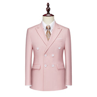 Veste de Costume Homme Manches Longues Couleur Unie Style Affaires Décontracté Sehe Fashion en Gros