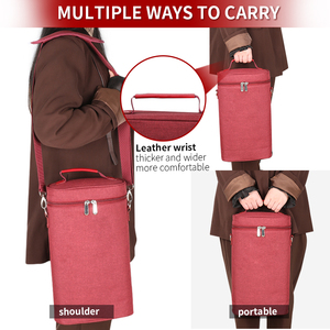 Bolsa de Transporte para Vino, Bolsa Térmica Impermeable para Vino, Bolsa de Viaje para Vino con Correa para el Hombro - Product Image 5
