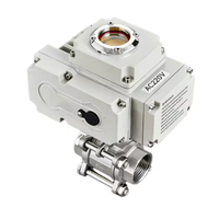 Válvula de Bola de Dos Vías de 3 Piezas, Rosca Hembra NPT de 1 1/2 Pulgadas, Tipo O/V, de Alta Calidad, Eléctrica, de Acero Inoxidable SS304/SS316, Marca CarpJourney Q911F