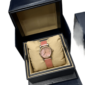 Montre automatique de luxe pour femme, cadran en nacre, accent de diamants flottants, boîtier bicolore, montre-bracelet élégante - Product Image 5