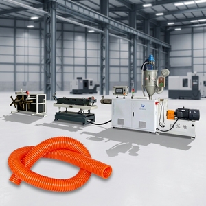 Tube flexible ondulé en <span class=keywords><strong>PVC</strong></span>, conduit de câblage électrique en <span class=keywords><strong>PVC</strong></span> orange 20mm 25mm, ligne de production de tubes en plastique - Product Image 1