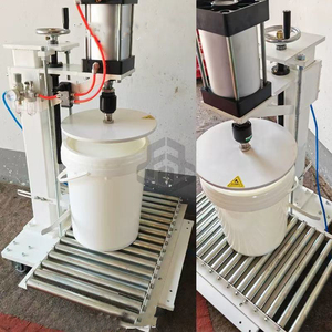 Machine de capsulage de seau de peinture en plastique de baril pneumatique de 10-25L - Product Image 4