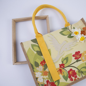 Großhandel Custom Logo Natural White Umwelt freundliche Sac kleinen Lebensmittel Einkaufstasche Jute <span class=keywords><strong>Bag</strong></span> Shopping - Product Image 6