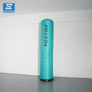 Éclairage gonflable Lampe à <span class=keywords><strong>colonne</strong></span> vert menthe <span class=keywords><strong>Lampadaire</strong></span> gonflable Logo imprimé personnalisé pour la publicité - Product Image 4