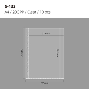 Archivalpro Album <span class=keywords><strong>de</strong></span> collection <span class=keywords><strong>de</strong></span> cartes à échanger en PP blanc transparent <span class=keywords><strong>de</strong></span> haute qualité, format A4/A5, 1/4/5 pochettes, 10 pièces/paquet, pour impression UV, feuilles mobiles - Product Image 4