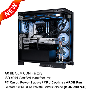 Boîtier PC de jeu MATX K701 OEM personnalisé, <span class=keywords><strong>tour</strong></span> moyenne avec ventilateur et verre trempé |   Marque privée directement de l'usine |   Certifié CE FCC - Product Image 1