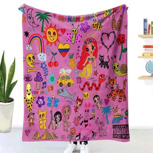 Arol-Manta de franela personalizada para sofá de oficina, cobertor de diseño a la moda - Product Image 5