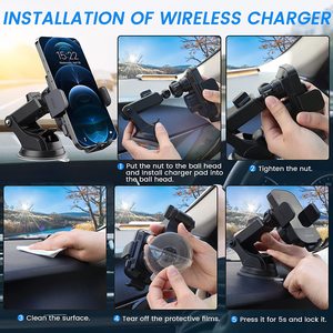 Support de téléphone portable flexible à <span class=keywords><strong>induction</strong></span> automatique portable Aproduct Winner, support de téléphone portable à ventouse, matériau ABS, 4,7-7,2 pouces, voiture - Product Image 4