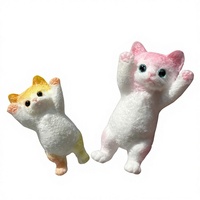 Jouets à presser en forme de chat Kawail, nouveau design, chaton en TPR, nouveauté, pelucheux, extensible, doux, jouet anti-stress pour enfants et adultes, cadeau
