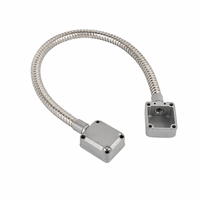 Protector de Cable Metálico Flexible para Puertas Ocultas, Control de Acceso, Cerraduras Eléctricas y Protección de Cables de Alimentación