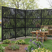 Prix d'usine – Panneaux décoratifs en métal découpés au laser pour clôture extérieure toutes saisons, art paysager, écran de jardin et treillis