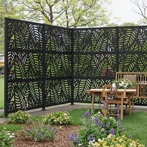 Paneles Decorativos de Metal para Jardín, Cortados con Láser, Duraderos, para Todas las Estaciones, Valla de Privacidad, Arte de Paisaje, Rejillas, Precio de Fábrica - Product Image 6