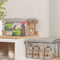 Boîte de rangement en plastique 52,5 * 37,5 * 24 cm, organisation de rangement à domicile, rangement pour pulls, avec couvercle, boîte blanche