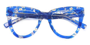 Gafas <span class=keywords><strong>de</strong></span> acetato <span class=keywords><strong>de</strong></span> Marco grande Trendyy americano europeo pequeño verde fresco Floral 58043 Diamante <span class=keywords><strong>de</strong></span> moda <span class=keywords><strong>para</strong></span> mujeres y familia - Product Image 6