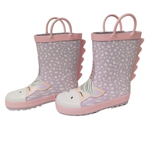 Hot <strong>Sale</strong> Waterproof Cute unicorn Rubber <strong>Wellington</strong> <strong>Boots</strong> for Children - Product Image 1