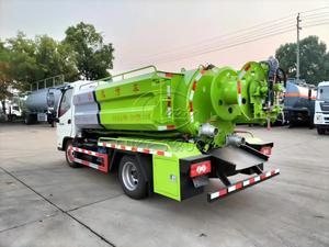 รถบรรทุกทำความสะอาดท่อระบายน้ำแบบรวม 4×2 FOTON 5CBM, รถดูดสิ่งปฏิกูลแบบเจ็ท สำหรับทำความสะอาดท่อระบายน้ำในเขตเทศบาลและอุตสาหกรรม ถังบำบัดน้ำเสียอย่างมีประสิทธิภาพ - Product Image 5