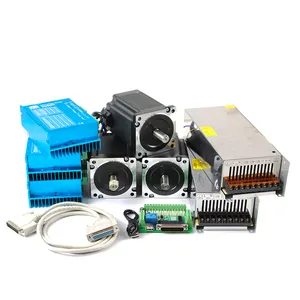 Cnc Router Electronic Kit 3pcs HSD86 Driver+ 3pcs Nema34 Dc Motor +3pcs / 1pcs Power Supply + Breakout Board