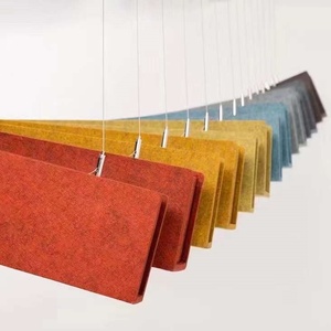 Hiện đại Acoustic Trần đám mây vách ngăn cách âm 100% polyester sợi mật độ cao Acoustic tấm NRC 0.9 9 mét độ dày cho - Product Image 2